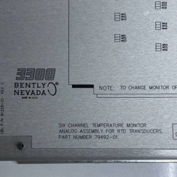 Bently Nevada 79492-01 3300/12 AC Power Supply Module Bently Nevada 79492-01 high voltage AC power supply module. Brand New, Original Stock, Global Shipping available.