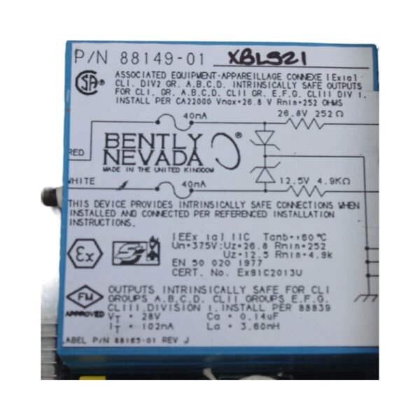 Bently Nevada 88149-01 Alarm Relay Outputs Assembly Module
